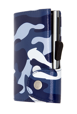 Print Wallet Camouflage Blue